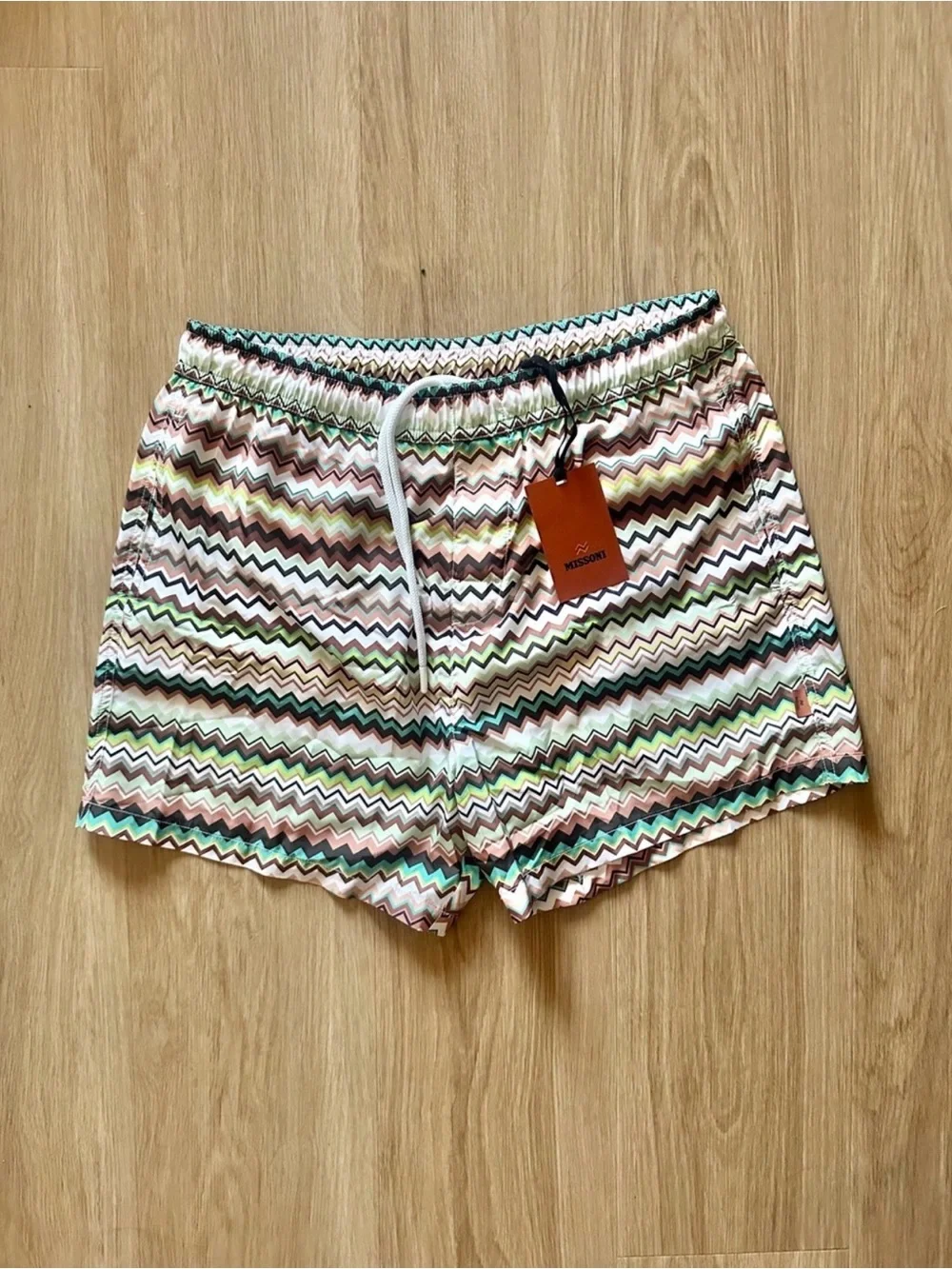 Men's Missoni Multi-Color Zigzag Swim Trunks